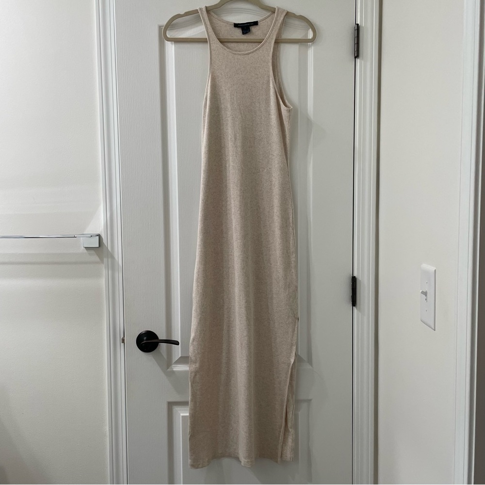 French Connection Rasha Ribbed Bodycon Dress, Size L - Picture 5 of 8